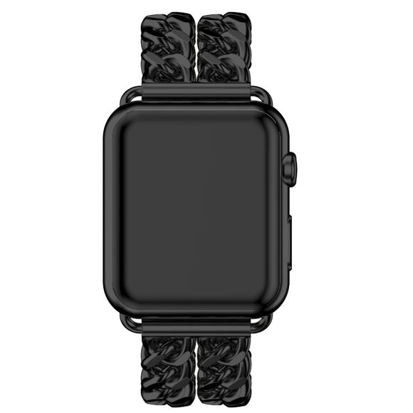 NEW INS Style Adjustable Stainless Wrist Strap Band For Apple Watch - Black - Picture 7 of 15